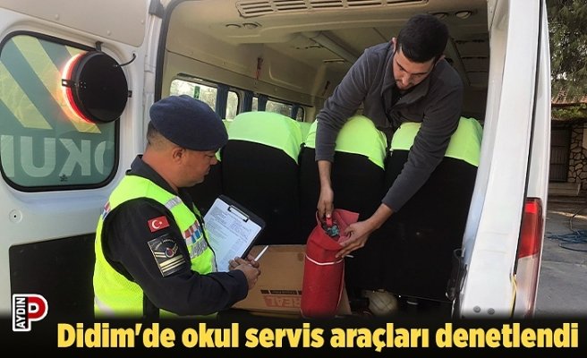 Didim'de okul servis araçları denetlendi