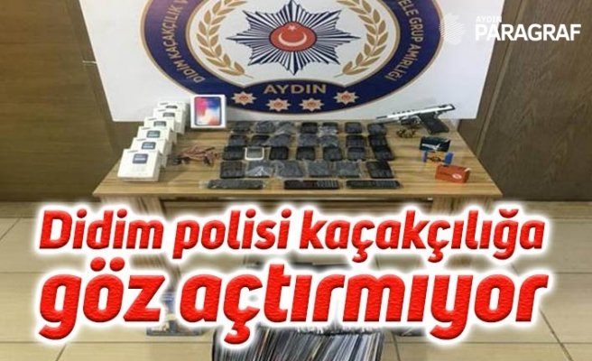 Didim polisi kaçakçılığa göz açtırmıyor
