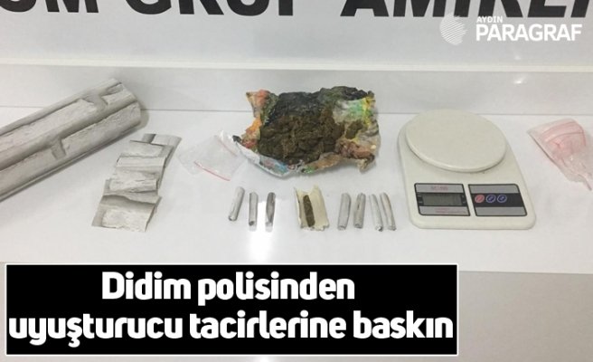 Didim polisinden uyuşturucu tacirlerine baskın