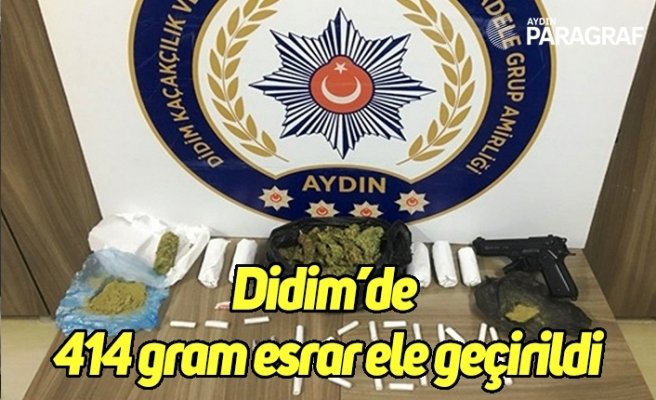 Didim’de 414 gram esrar ele geçirildi