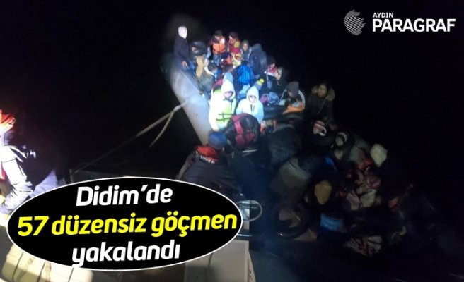 Didim’de 57 düzensiz göçmen yakalandı