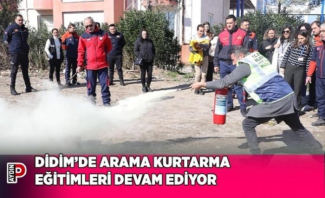 DİDİM’DE ARAMA KURTARMA EĞİTİMLERİ DEVAM EDİYOR