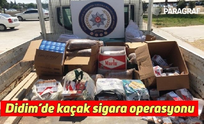 Didim’de kaçak sigara operasyonu