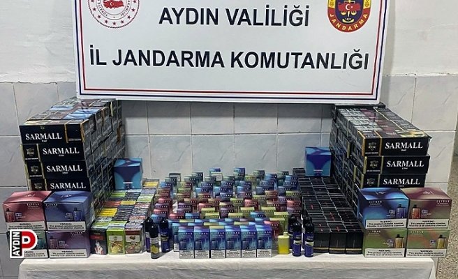 Efeler ve İncirliova’da kaçak sigara operasyonu