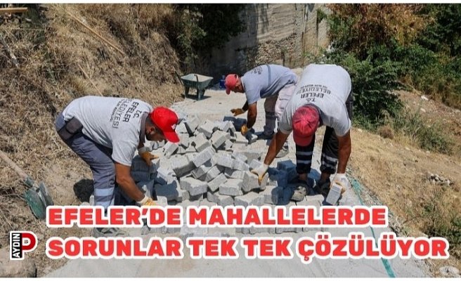 EFELER’DE MAHALLELERDE SORUNLAR TEK TEK ÇÖZÜLÜYOR