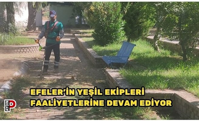 EFELER’İN YEŞİL EKİPLERİ FAALİYETLERİNE DEVAM EDİYOR