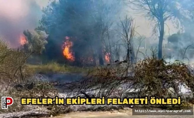EFELER’İN EKİPLERİ FELAKETİ ÖNLEDİ
