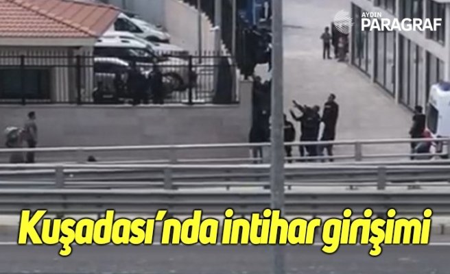 Emniyet Müdürlüğü’nün duvarına çıkıp intihar etmek istedi