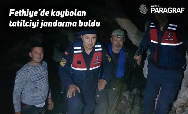 Fethiye’de kaybolan tatilciyi jandarma buldu