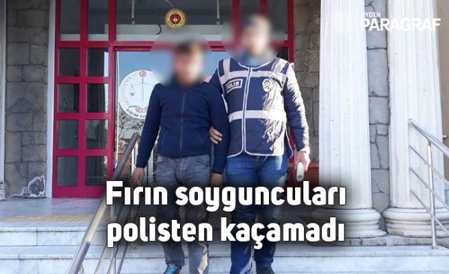 fırın soyguncuları polisten kaçamadı