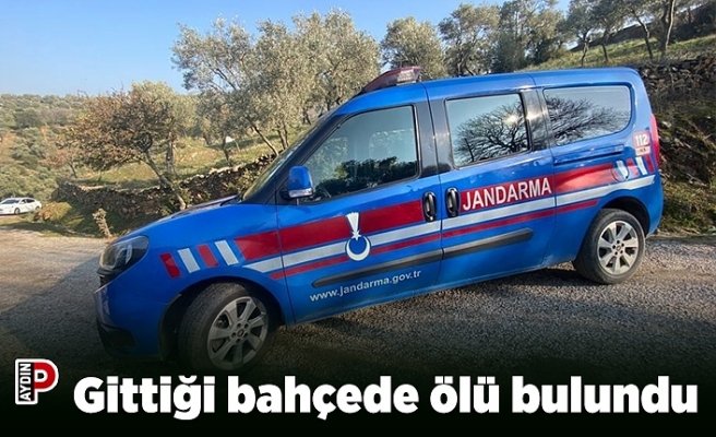 Gittiği bahçede ölü bulundu