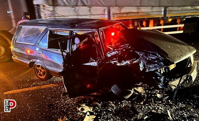 Hurdaya dönen otomobilde burnu bile kanamadı