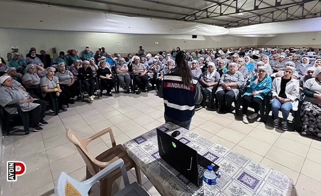 İncir fabrikasında ‘madde bağımlılığı’ eğitimi
