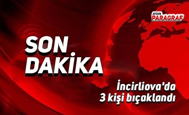 İncirliova'da 3 kişi bıçaklandı