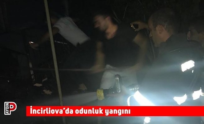 İncirliova’da odunluk yangını