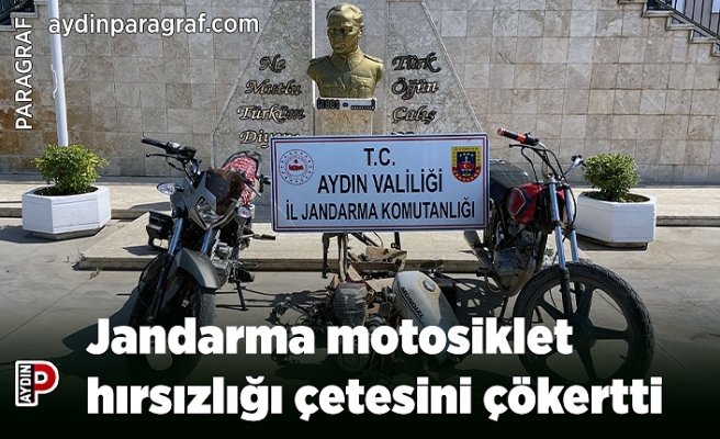 Jandarma motosiklet hırsızlığı çetesini çökertti