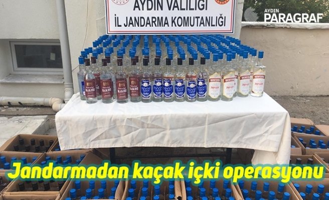 Jandarmadan kaçak içki operasyonu