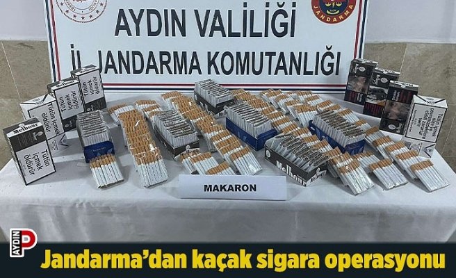 Jandarma’dan kaçak sigara operasyonu