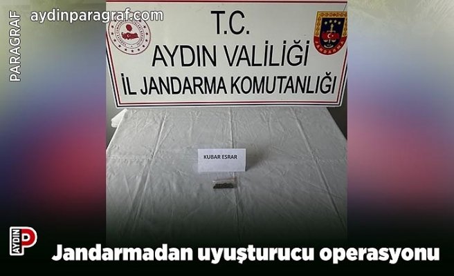 Jandarmadan uyuşturucu operasyonu