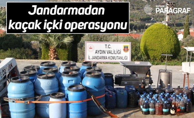 Jandarmadan kaçak içki operasyonu