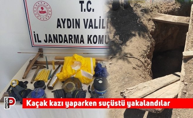 Kaçak kazı yaparken suçüstü yakalandılar