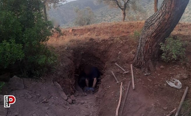 Kaçak kazı yaparken suçüstü yakalandılar