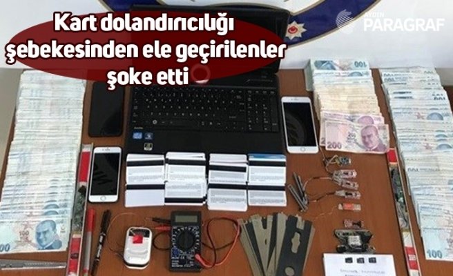 Kart dolandırıcılığı şebekesinden ele geçirilenler şoke etti