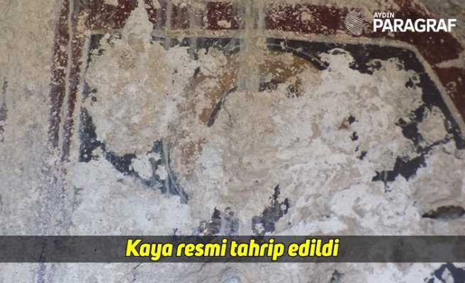 Kaya resmi tahrip edildi