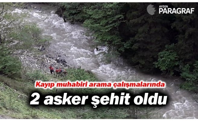 Kayıp muhabiri arama çalışmalarında 2 asker şehit oldu