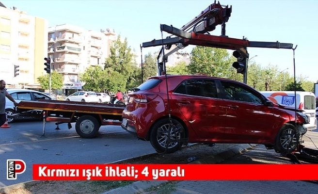 Kırmızı ışık ihlali; 4 yaralı