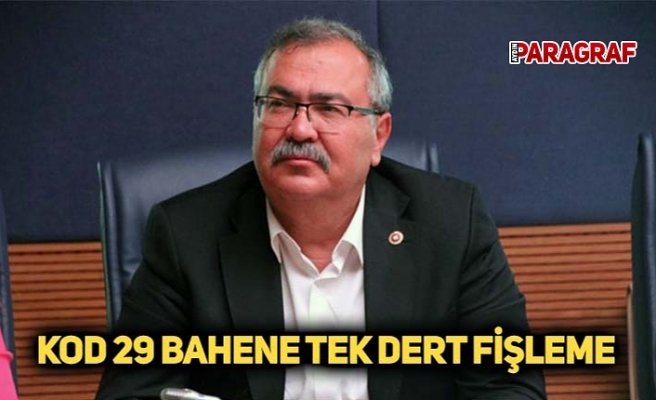 KOD 29 BAHENE TEK DERT FİŞLEME