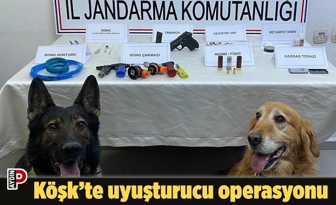 Köşk’te uyuşturucu operasyonu
