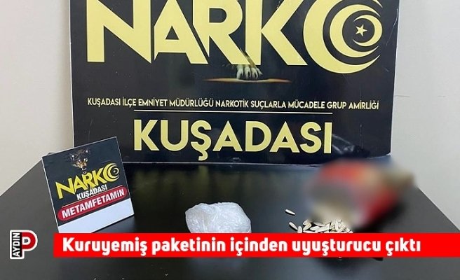 Kuruyemiş paketinin içinden uyuşturucu çıktı