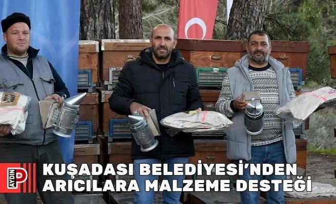 KUŞADASI BELEDİYESİ’NDEN ARICILARA MALZEME DESTEĞİ