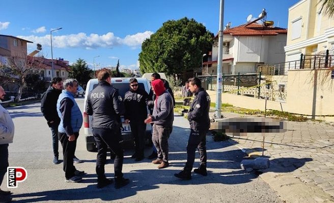 Kuşadası'nda kaldırımda yere yığılan zihinsel engelli şahıs hayatını kaybetti