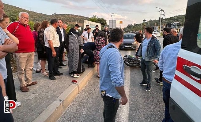 Kuşadası'nda trafik kazası; 1 yaralı