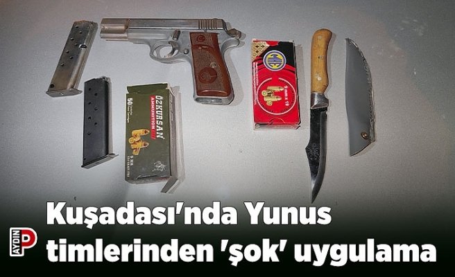 Kuşadası'nda Yunus timlerinden 'şok' uygulama