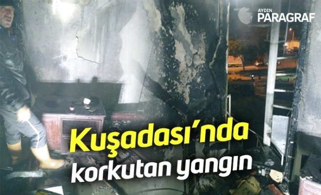 Kuşadası’nda korkutan yangın