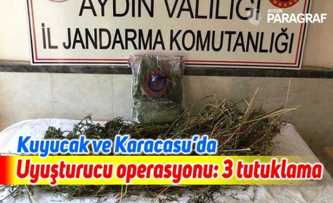 Kuyucak ve Karacasu’da uyuşturucu operasyonu: 3 tutuklama