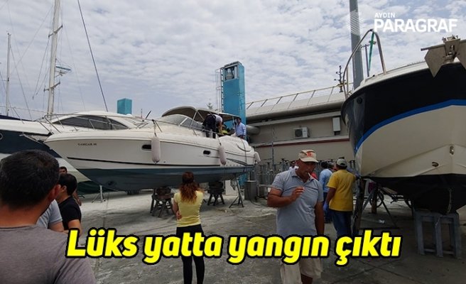 Lüks yatta yangın çıktı