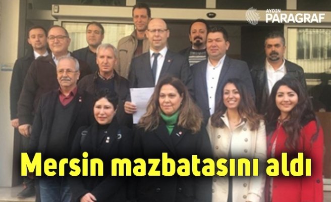 Mersin mazbatasını aldı