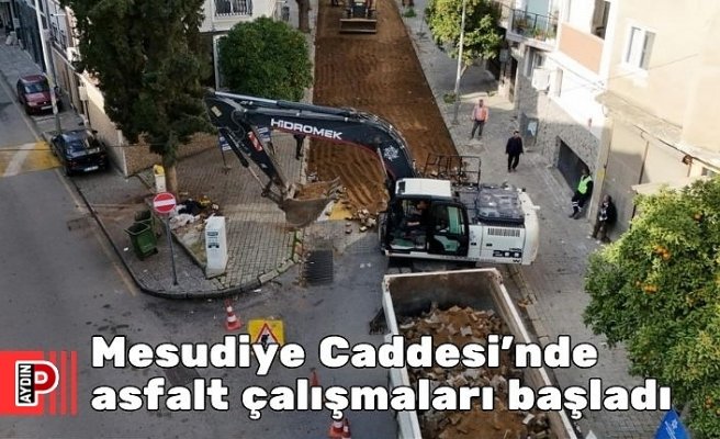 Mesudiye Caddesi’nde asfalt çalışmaları başladı