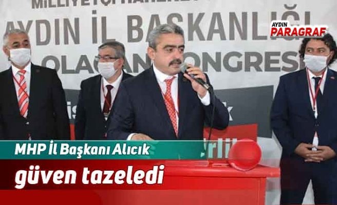MHP İl Başkanı Alıcık güven tazeledi