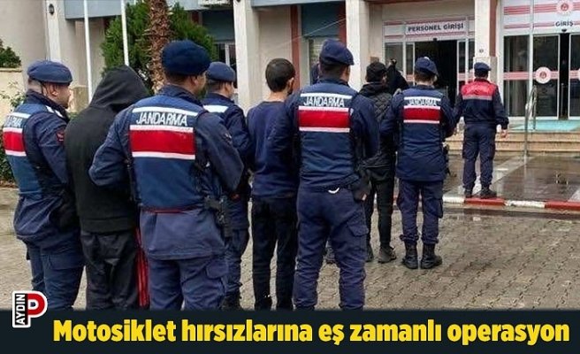 Motosiklet hırsızlarına eş zamanlı operasyon