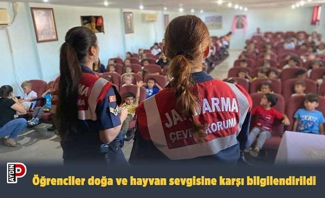 Öğrenciler doğa ve hayvan sevgisine karşı bilgilendirildi