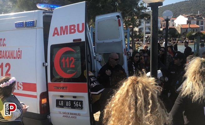 Özçekim yapmak isterken denize düştüler