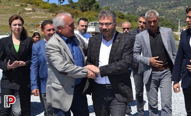 Özmen seçim çalışmalarına Çine’de devam etti