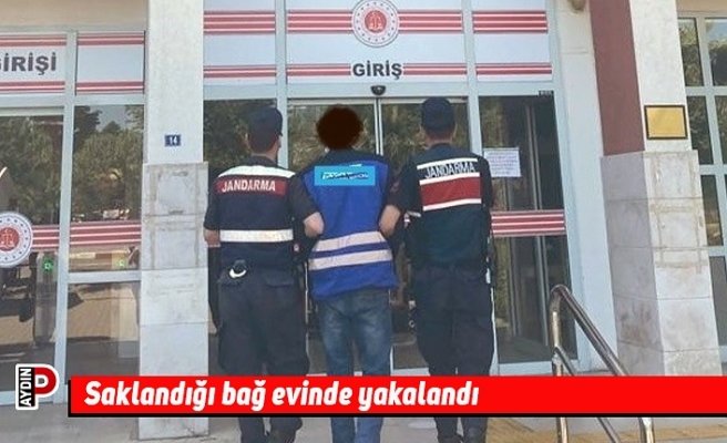 Saklandığı bağ evinde yakalandı