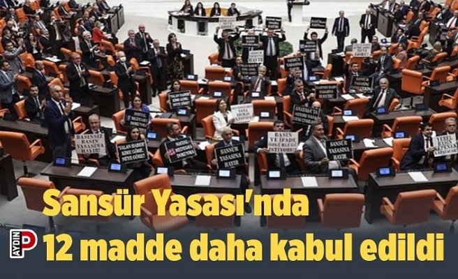 Sansür Yasası'nda 12 madde daha kabul edildi