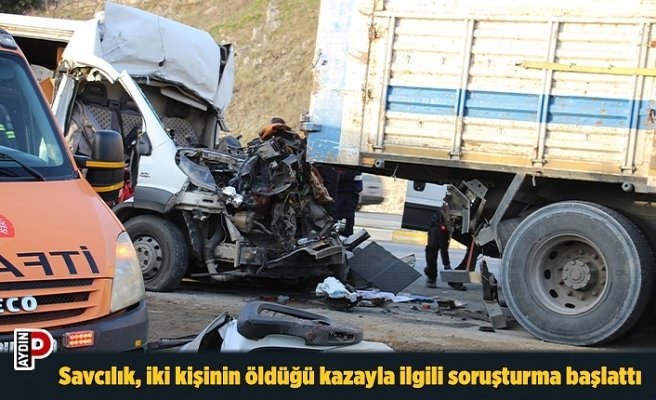 Savcılık, iki kişinin öldüğü kazayla ilgili soruşturma başlattı